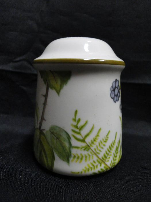 Villeroy & Boch Forsa, Berries & Leaves: Salt Shaker, 6 Holes, 3" Tall, "S"