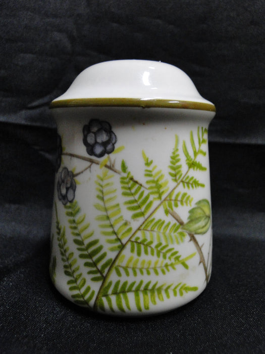 Villeroy & Boch Forsa, Berries & Leaves: Salt Shaker, 6 Holes, 3" Tall, "S"
