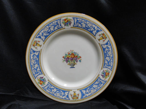 Royal Doulton RD392: Fruit & Florals, Swirls on Blue Band: Dinner Plate, 10 3/8"