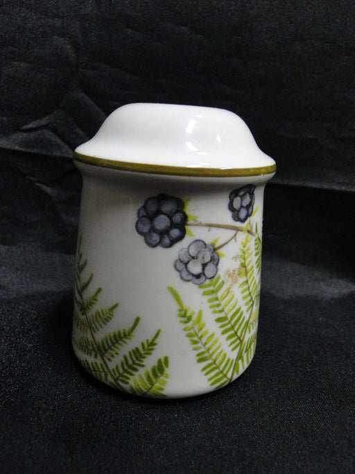 Villeroy & Boch Forsa, Berries & Leaves: Pepper Shaker, 6 Holes, 3" Tall, "P"