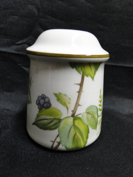 Villeroy & Boch Forsa, Berries & Leaves: Pepper Shaker, 6 Holes, 3" Tall, "P"