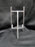 Bard's Silver Toned Metal Display Easel for One 6" - 9" Item, 7" Tall