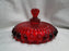 Mosser Eye Winker Red: Compote / Candy Jar w/ Lid, 10 1/2" Tall