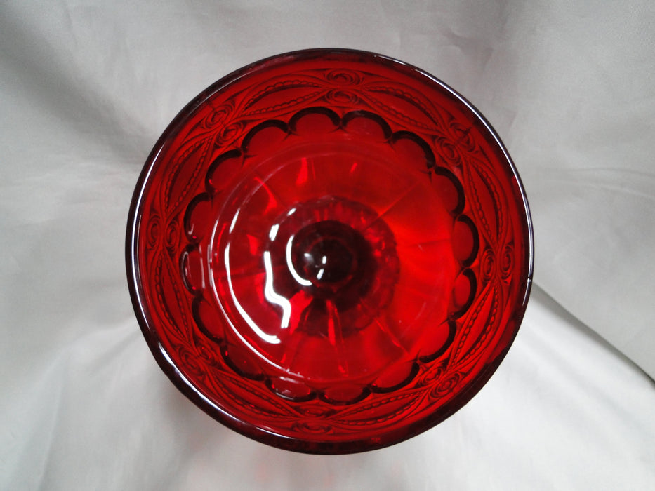 Mosser Eye Winker Red: Compote / Candy Jar w/ Lid, 10 1/2" Tall