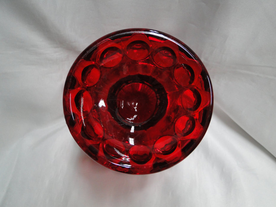 Mosser Eye Winker Red: Compote / Candy Jar w/ Lid, 10 1/2" Tall