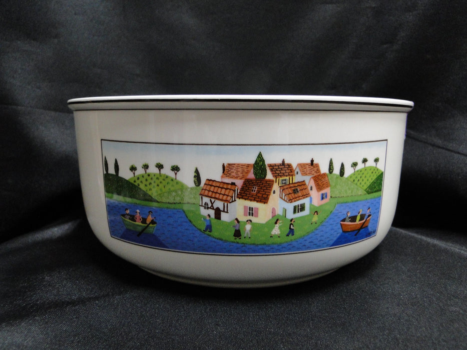 Villeroy & Boch Design Naif, Boats: Round Serving Bowl, 7 3/4", Rough Spot