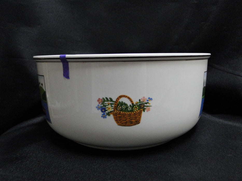 Villeroy & Boch Design Naif, Boats: Round Serving Bowl, 7 3/4", Rough Spot