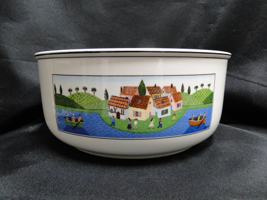 Villeroy & Boch Design Naif, Boats: Round Serving Bowl, 7 3/4", Rough Spot