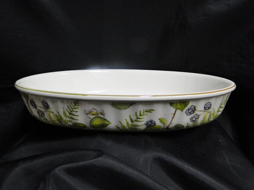 Villeroy & Boch Forsa, Berries & Leaves: Oval Baker, 14 3/4" x 2 1/2" Tall
