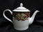 Noritake Royal Hunt, 3930, Plaid, Fruit, Animals: Teapot & Lid, 7" Tall