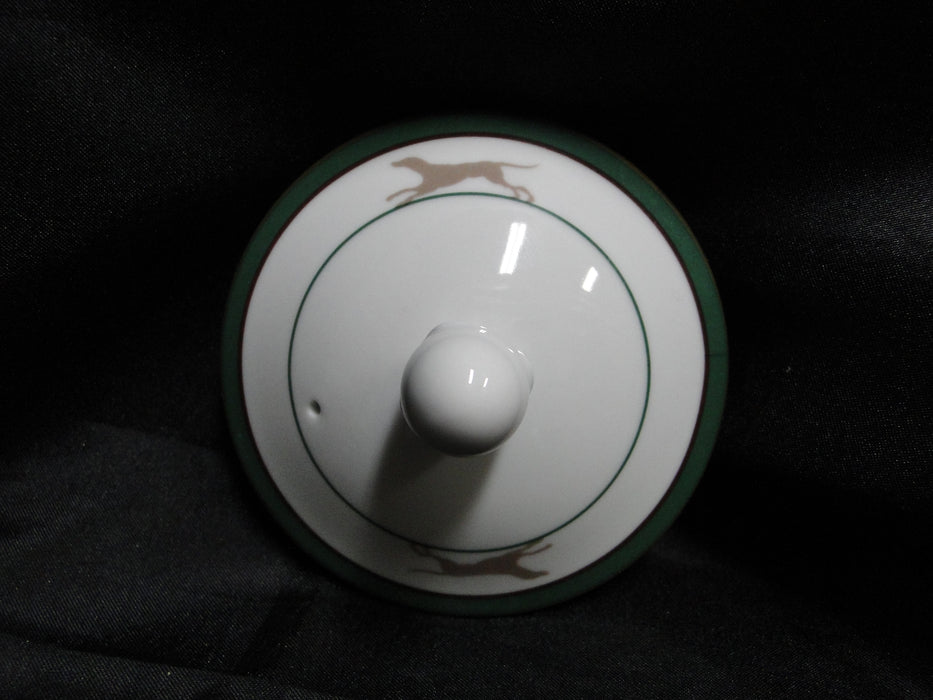 Noritake Royal Hunt, 3930, Plaid, Fruit, Animals: Teapot & Lid, 7" Tall