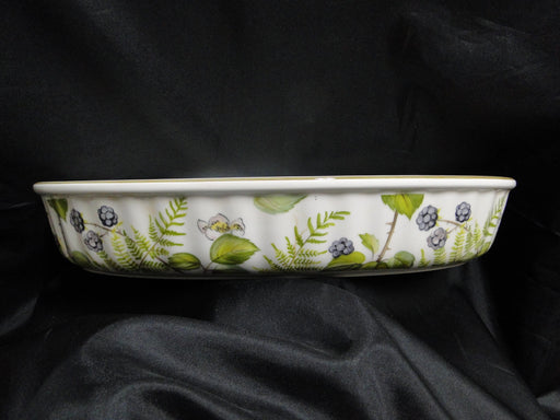 Villeroy & Boch Forsa, Berries & Leaves: Oval Baker, 14 3/4" x 2 1/2" Tall