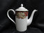 Noritake Royal Hunt, 3930, Plaid, Fruit, Animals: Coffee Pot & Lid, 9 1/4" Tall