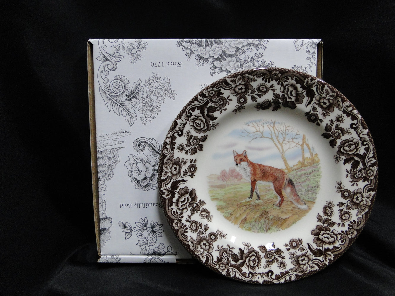 Spode Woodland Red Fox, England: NEW Salad Plate (s), 7 3/4", Box