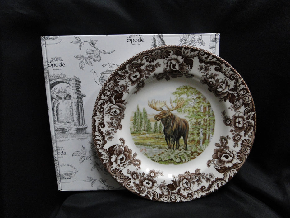 Spode Woodland Majestic Moose, England: NEW Dinner Plate (s), 10 1/2", Box
