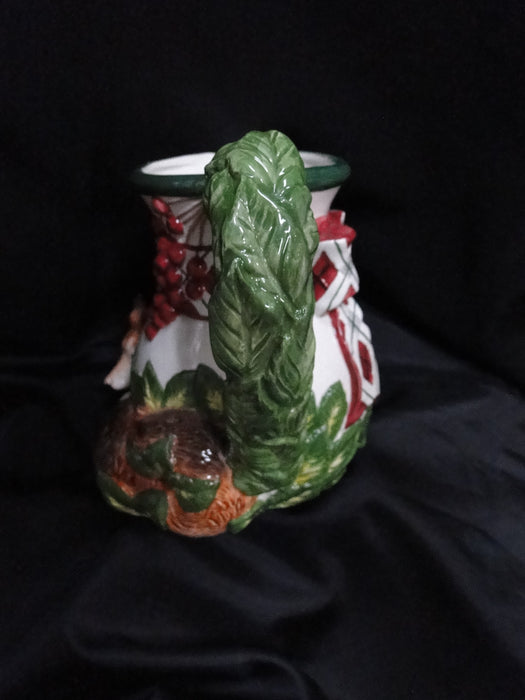 Noritake Royal Hunt, 3930, Plaid Bow: Fox Figurine Serving Pitcher, 7", As Is