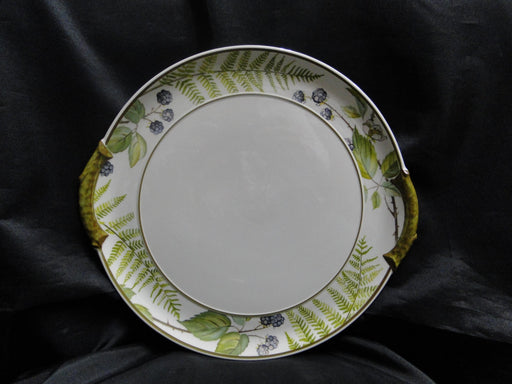 Villeroy & Boch Forsa, Berries & Leaves: Round Cake Plate w/ Handles, 12 3/4"