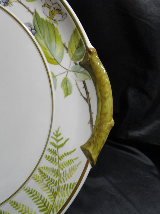 Villeroy & Boch Forsa, Berries & Leaves: Round Cake Plate w/ Handles, 12 3/4"