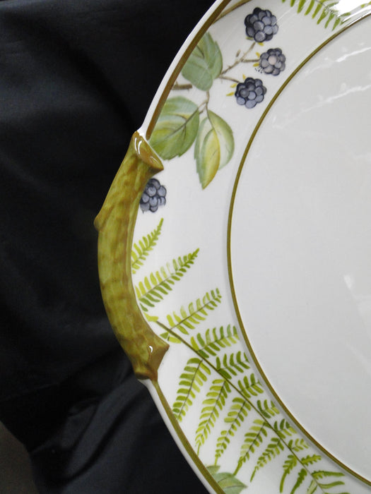 Villeroy & Boch Forsa, Berries & Leaves: Round Cake Plate w/ Handles, 12 3/4"