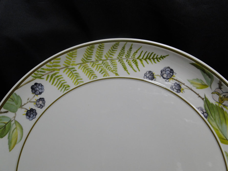 Villeroy & Boch Forsa, Berries & Leaves: Round Cake Plate w/ Handles, 12 3/4"