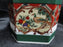 Noritake Royal Hunt, 3930, Plaid, Fruit, Animals: Octagonal Box & Lid, 3 7/8"