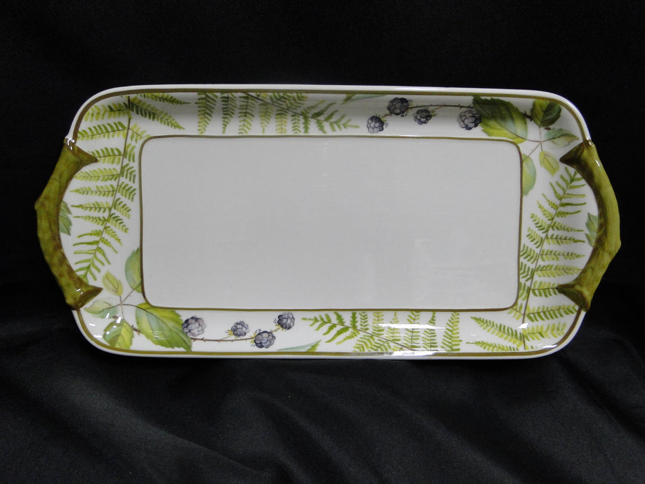Villeroy & Boch Forsa, Berries & Leaves: Sandwich Tray w/ Handles, 13"