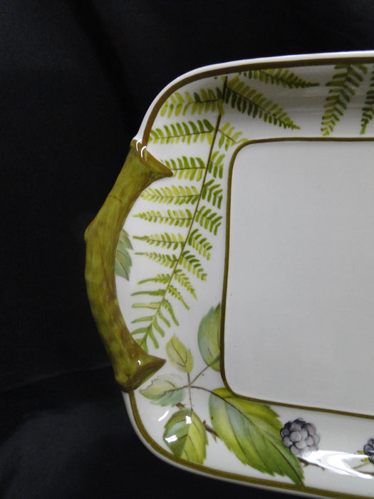 Villeroy & Boch Forsa, Berries & Leaves: Sandwich Tray w/ Handles, 13"