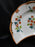 Herend Livia, Rust Florals, Green Stems: Crescent Side Salad Plate, 7 1/4" x 5"