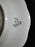 Herend Livia, Rust Florals, Green Stems: Crescent Side Salad Plate, 7 1/4" x 5"