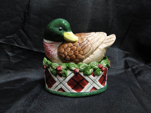 Noritake Royal Hunt, 3930, Plaid: Mallard Figurine Salt & Pepper Shakers, As Is