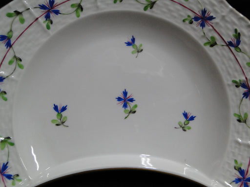 Herend Blue Garland, Florals: Crescent Side Salad Plate, 7 1/4" x 5"