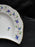 Herend Blue Garland, Florals: Crescent Side Salad Plate, 7 1/4" x 5"