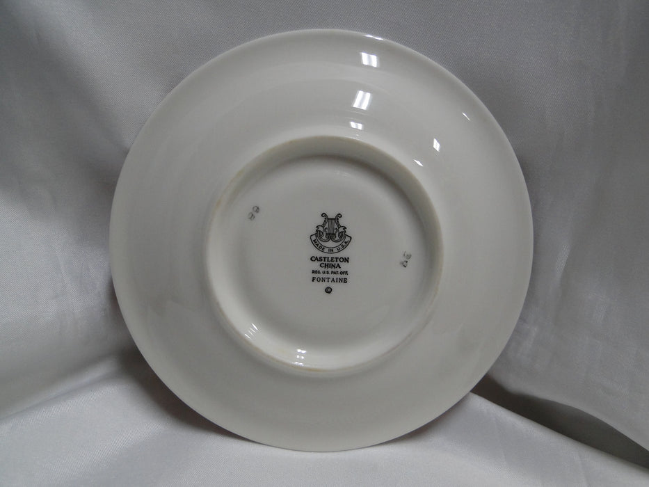 Castleton Fontaine, Pink, Flowers, Platinum Trim: Cup & Saucer Set (s), 2 1/4"