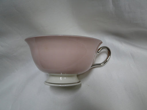 Castleton Fontaine, Pink, Flowers, Platinum Trim: Cup & Saucer Set (s), 2 1/4"