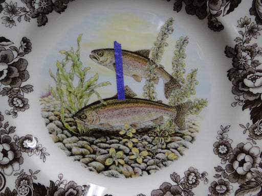 Spode Woodland North American Fish Rainbow Trout: Dinner Plate, 10 1/2", Flaw