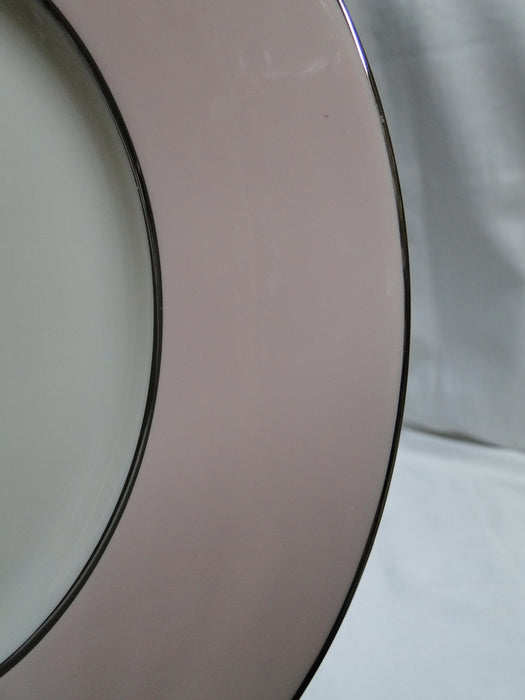 Castleton Fontaine, Pink, Flowers, Platinum Trim: Dinner Plate (s), 10 3/4"