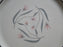 Castleton Fontaine, Pink, Flowers, Platinum Trim: Dinner Plate (s), 10 3/4"