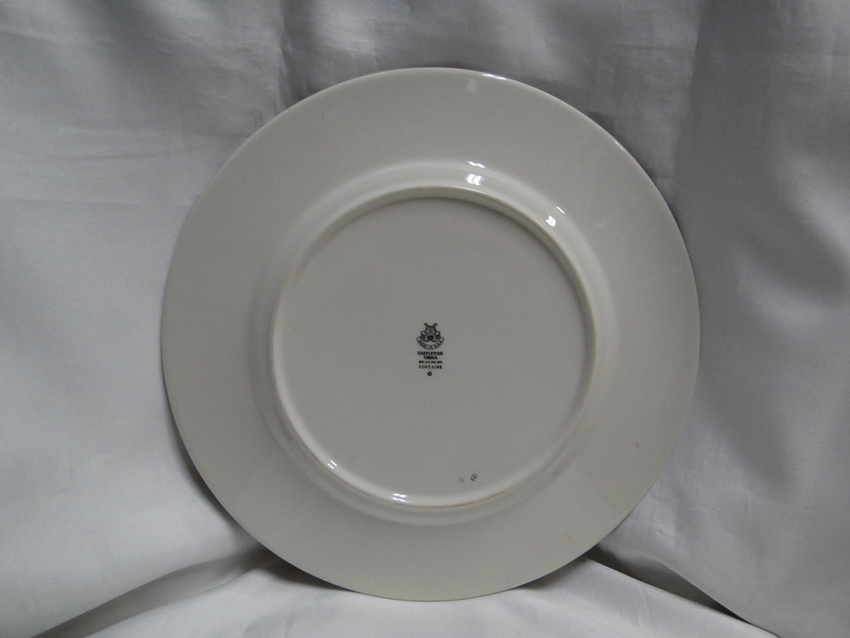 Castleton Fontaine, Pink, Flowers, Platinum Trim: Dinner Plate (s), 10 3/4"
