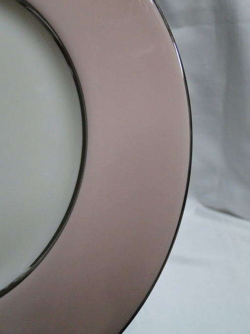 Castleton Fontaine, Pink, Flowers, Platinum Trim: Salad Plate, 8 3/8"