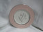 Castleton Fontaine, Pink, Flowers, Platinum Trim: Bread Plate, 6 1/4"