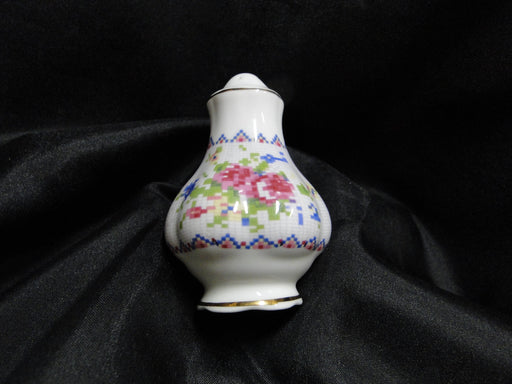 Royal Albert Petit Point, Floral Embroidery: Salt OR Pepper Shaker 9 Hole 3 1/8"