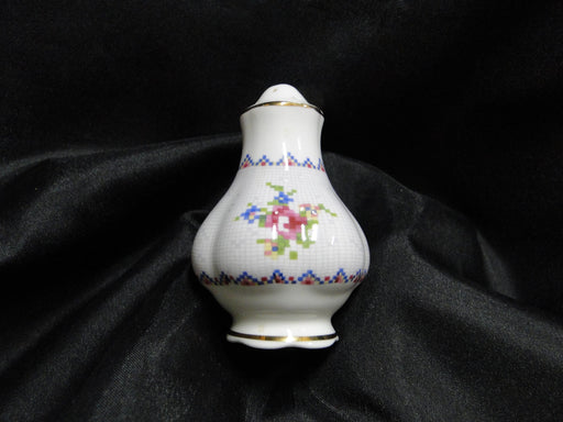Royal Albert Petit Point, Floral Embroidery: Salt OR Pepper Shaker 9 Hole 3 1/8"