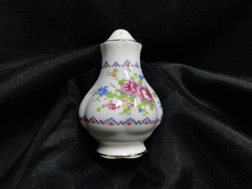 Royal Albert Petit Point, Floral Embroidery: Salt OR Pepper Shaker 5 Hole 3 1/8"