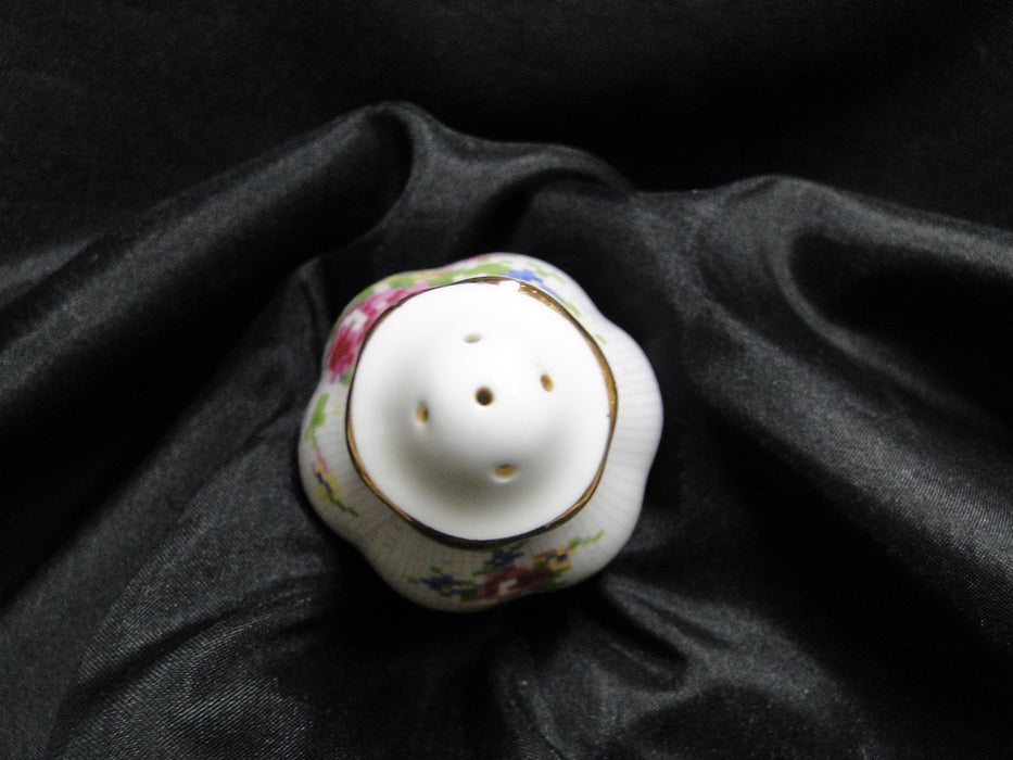 Royal Albert Petit Point, Floral Embroidery: Salt OR Pepper Shaker 5 Hole 3 1/8"