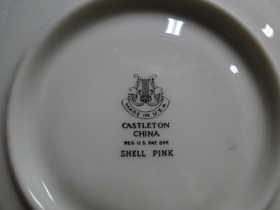 Castleton Shell Pink, Platinum Trim: Cup & Saucer Set (s), 2 1/4" Tall