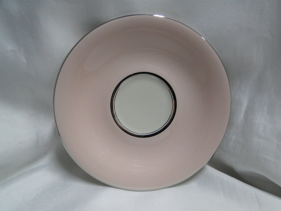 Castleton Shell Pink, Platinum Trim: Cup & Saucer Set (s), 2 1/4" Tall
