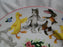 Tiffany Playground, Animals, Flowers, Pink Trim: Children's Plate, 7"