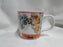 Tiffany Playground, Animals, Flowers, Pink Trim: Children's Mug / Cup, 3" Tall