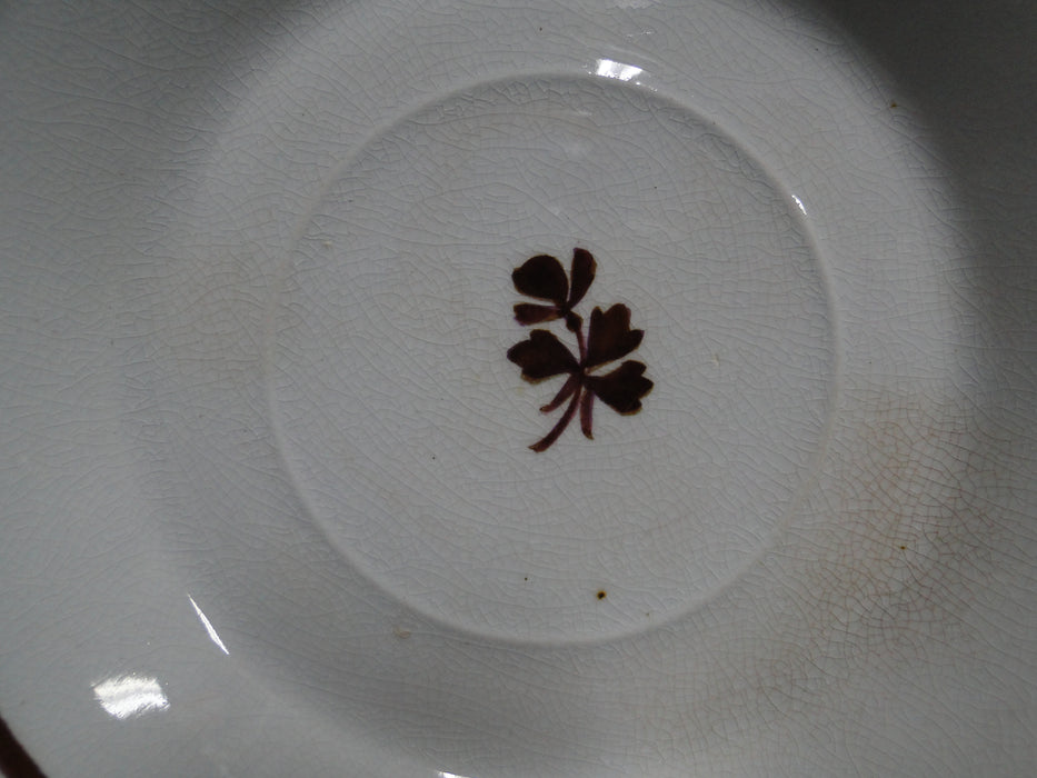 Meakin, Alfred Tea Leaf, Copper Tea Leaf Center: 6" Saucer Only, Crazing
