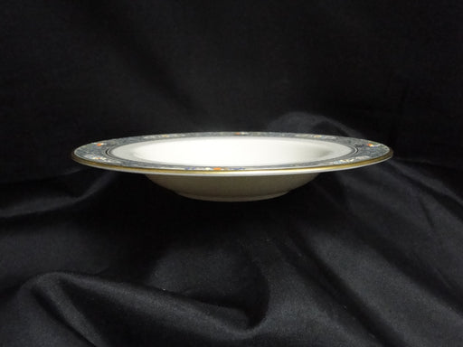 Lenox Autumn, Fruit, Blue Scrolls: Rim Soup Bowl, 8 3/8" x 1 3/8" Tall